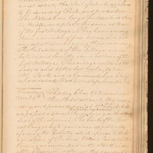 a page of handwritten text