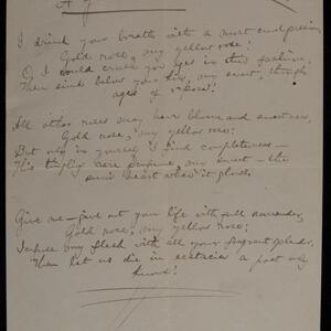 a page of handwritten text