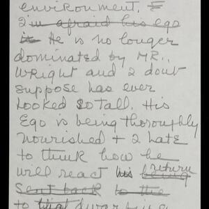 a page of handwritten text