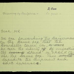 a page of handwritten text