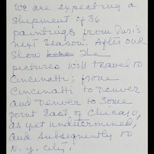 a page of handwritten text