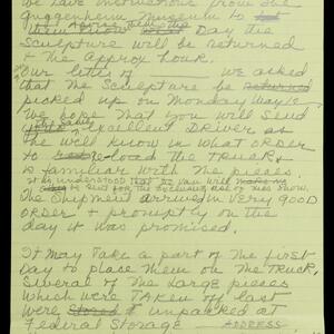 a page of handwritten text