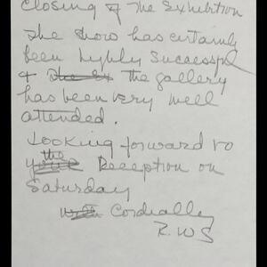 a page of handwritten text