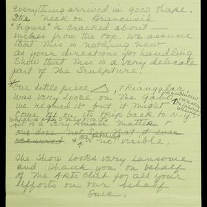 a page of handwritten text