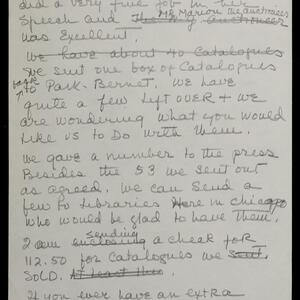 a page of handwritten text