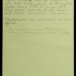 a page of handwritten text