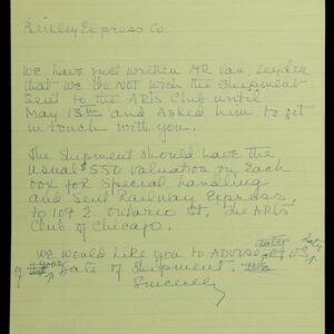 a page of handwritten text