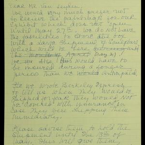 a page of handwritten text