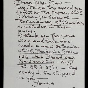 a page of handwritten text