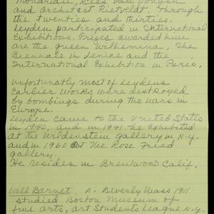 a page of handwritten text