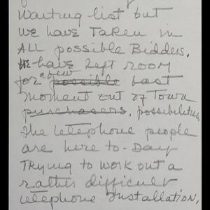 a page of handwritten text
