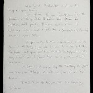 a page of handwritten text