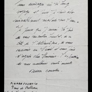 a page of handwritten text