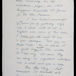 a page of handwritten text