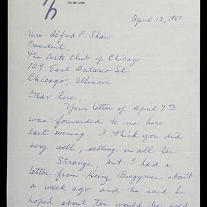 a page of handwritten text