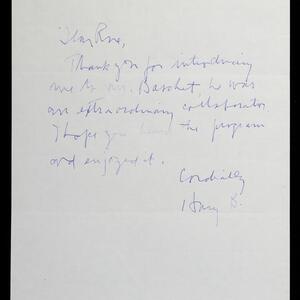 a page of handwritten text