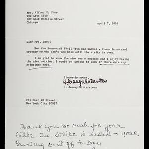 a page of handwritten text