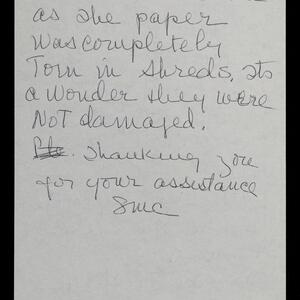 a page of handwritten text