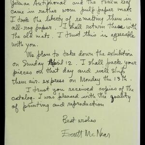 a page of handwritten text