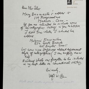 a page of handwritten text