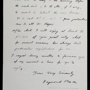 a page of handwritten text
