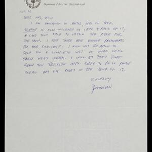 a page of handwritten text