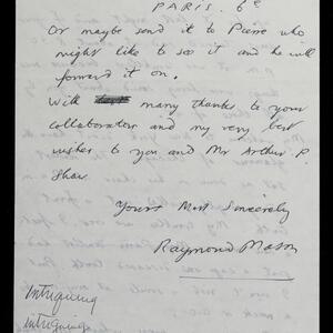 a page of handwritten text
