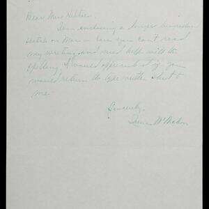 a page of handwritten text