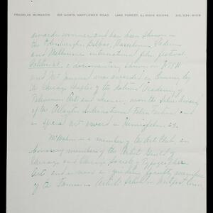 a page of handwritten text