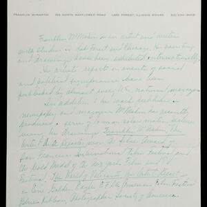 a page of handwritten text