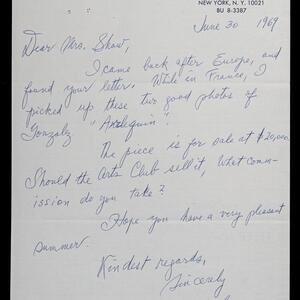 a page of handwritten text