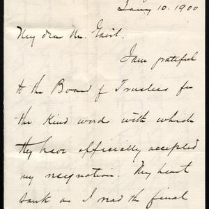 a page of handwritten text