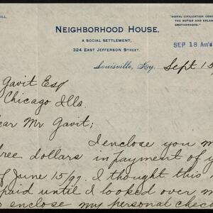 a page of handwritten text