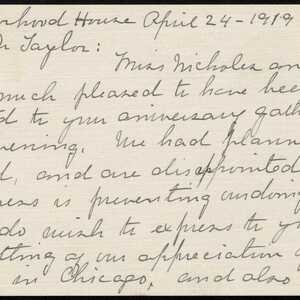 a page of handwritten text