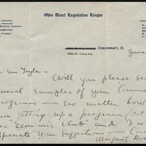 a page of handwritten text