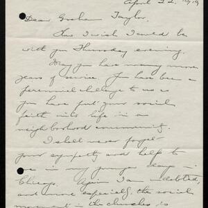 a page of handwritten text