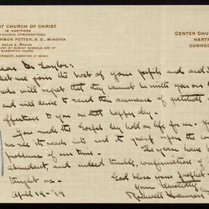 a page of handwritten text