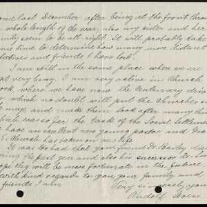 a page of handwritten text