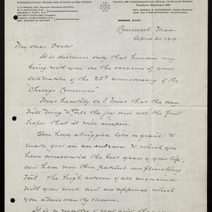 a page of handwritten text