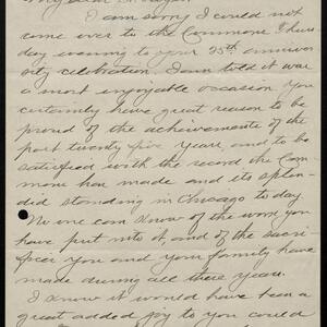 a page of handwritten text