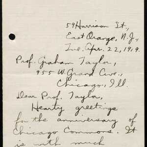 a page of handwritten text