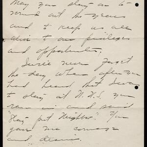 a page of handwritten text