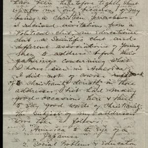 a page of handwritten text