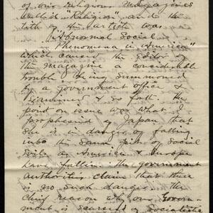 a page of handwritten text