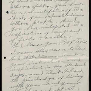 a page of handwritten text