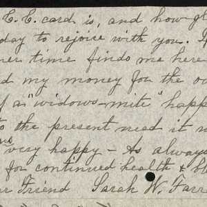 a page of handwritten text