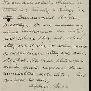 a page of handwritten text