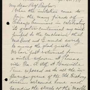 a page of handwritten text