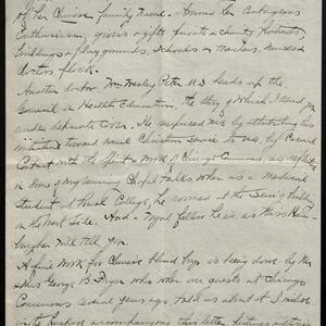a page of handwritten text