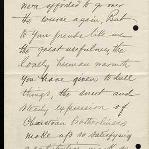 a page of handwritten text